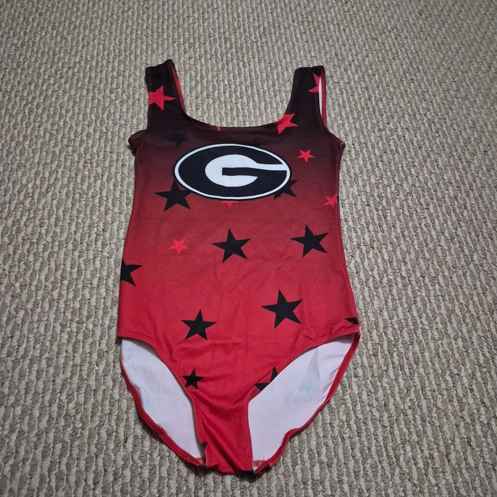 Toddler ZooZatz Red Georgia Bulldogs Dance Leotard L/XL